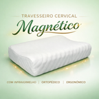Travesseiro Magnético Ortopédico com Infravermelho