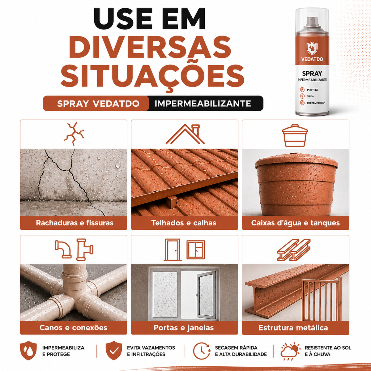Spray Impermeabilizante VedaTudo