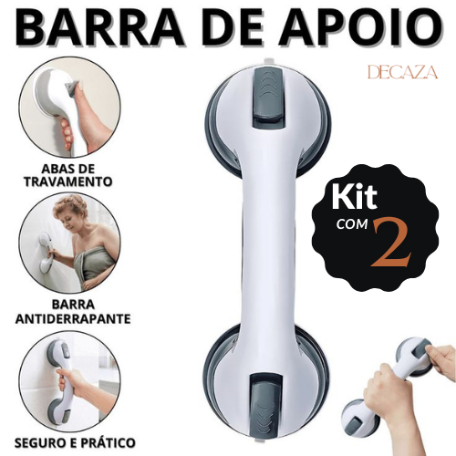Suporte de Apoio Com Ventosa Barra Portátil Para Banheiro