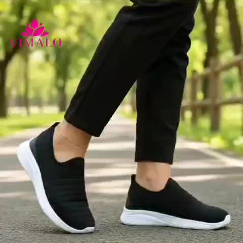Tênis Feminino Meia Calce Fácil Slip On Ortopédico Mãe e Filha para Caminhada Vl-02