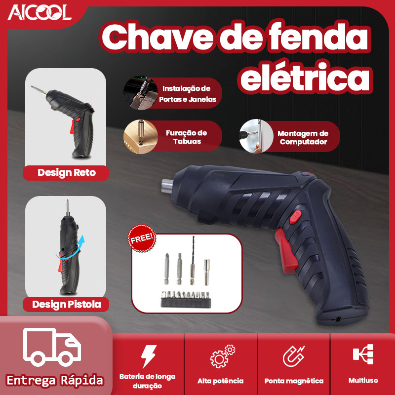 Chave de fenda elétrica multifuncional de alto torque para desmontagem e montagem