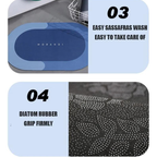 kit Tapete para Banheiro de Secagem Rápida e Super Absorvente - Ideal para Chuveiro, Cozinha e Varanda