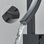 Quadrada Torneira Banheiro Dourada Quente E Fria Torneira De Lavabo Armário Preto Torneira