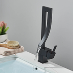 Quadrada Torneira Banheiro Dourada Quente E Fria Torneira De Lavabo Armário Preto Torneira