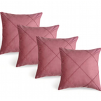 Kit 4 Almofadas Suede Drapeada Elegance