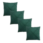 Kit 4 Almofadas Suede Drapeada Elegance