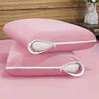 Kit 4 Capas Protetoras de Travesseiro Malha Gel com Zíper - ConfortZip
