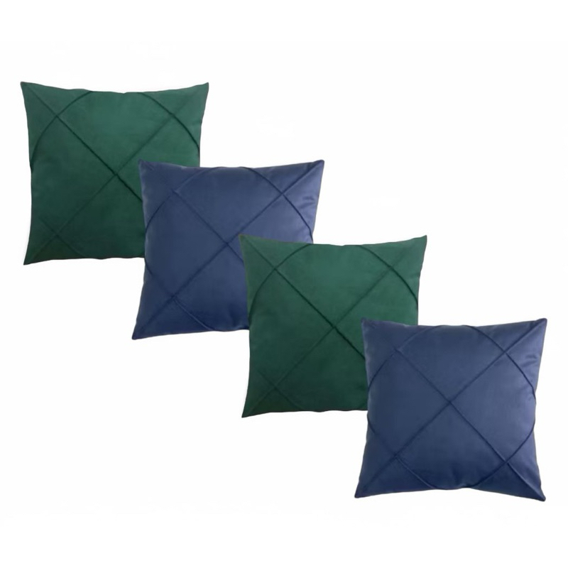 Kit 4 Almofadas Suede Drapeada Elegance