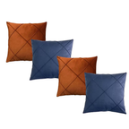 Kit 4 Almofadas Suede Drapeada Elegance