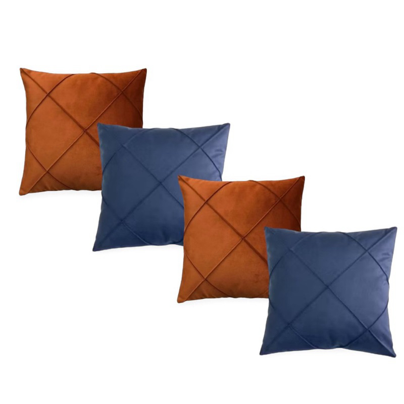 Kit 4 Almofadas Suede Drapeada Elegance