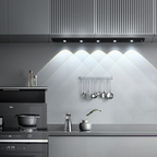 Luzes De Armário LED Ultra-Finas Sem Fio Magnéticas Multi-Funcionais Ajustáveis De 3 Cores Sensor Lâmpada -F9