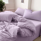 Capa de Edredom Duvet Lisa com Ziper 400 Fios Extra Confort