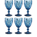 Jogo de 6 Taças de Vidro Diamond Transparente 330ml