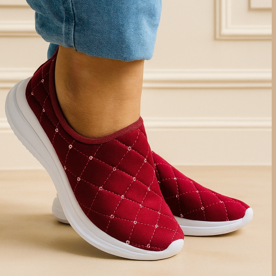 Tenis Feminino Meia Casual Tenis Feminino Para Mulher Leve Anatomico.( Aplique Bordado Lantejolas quadradinho)