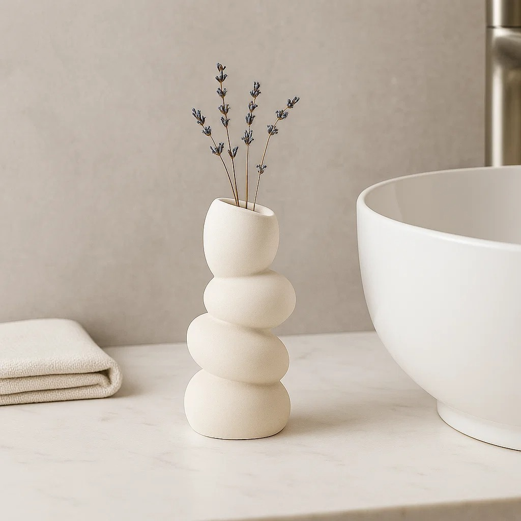 Vaso Decorativo Boho Minimalista Abstrato Decoração Moderno Chic Pequeno Quarto Mesa Escultura