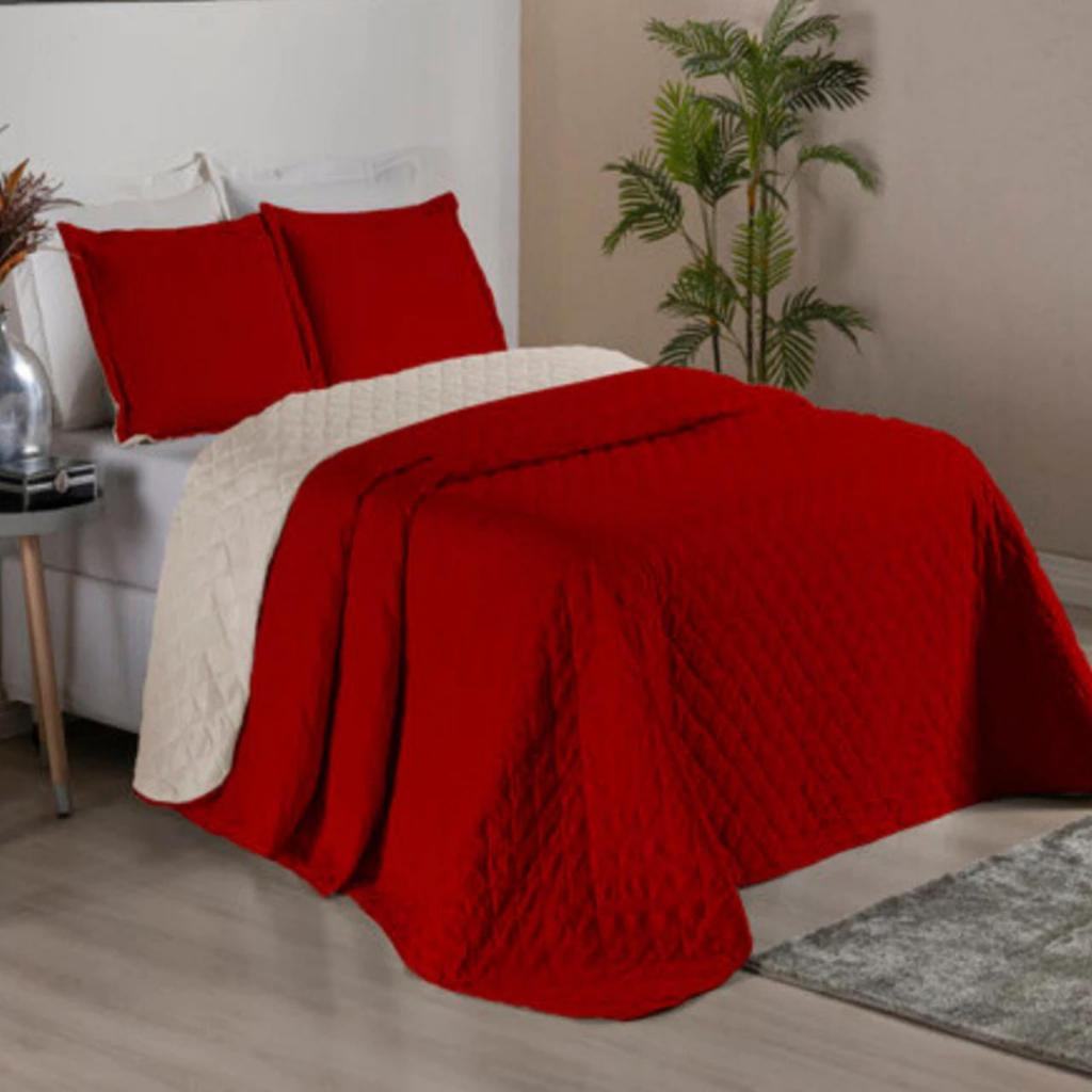 Cobre Leito Dupla Face Comfort Prime – Casal 3 Peças