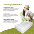 Travesseiro CERVICAL Ortopédico Magnetico com Infravermelho Terapêutico Pillow Anatômico Anti Ronco