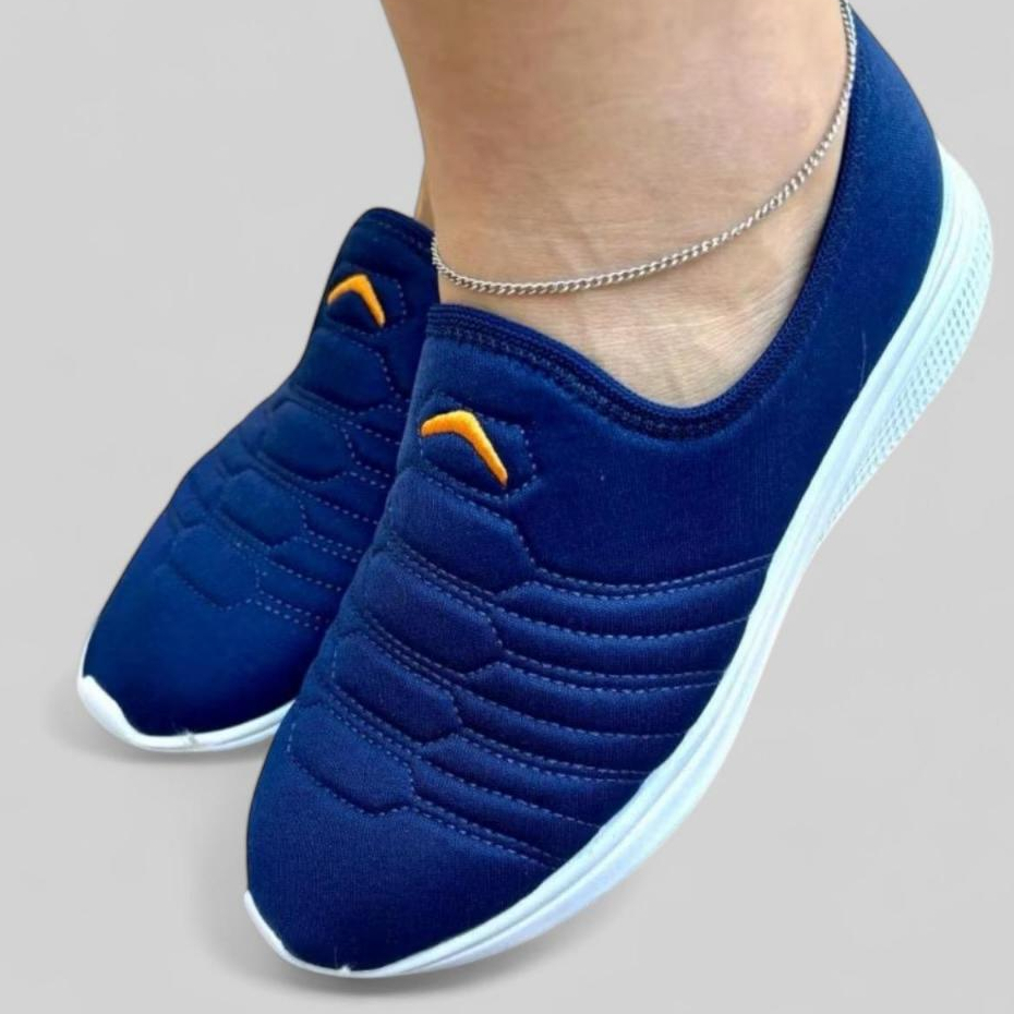 Tênis Feminino calce facil Flexível Ortopédico Slip On Caminhada Unissex Antiderrapante barato