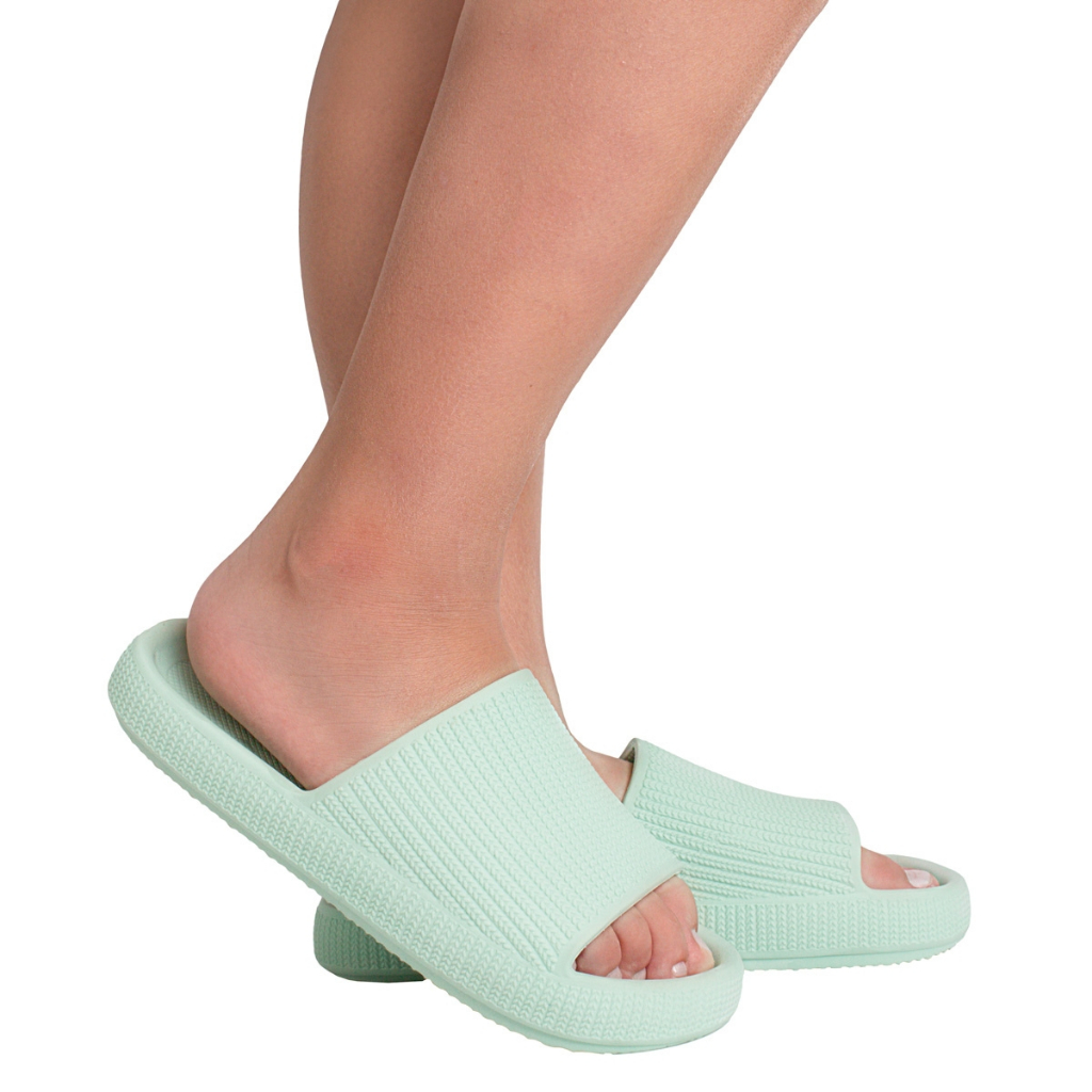 kit 2 Pares De Chinelo Nuvem Slide Feminino Confortável Anatômico Antiderrapant Unissex