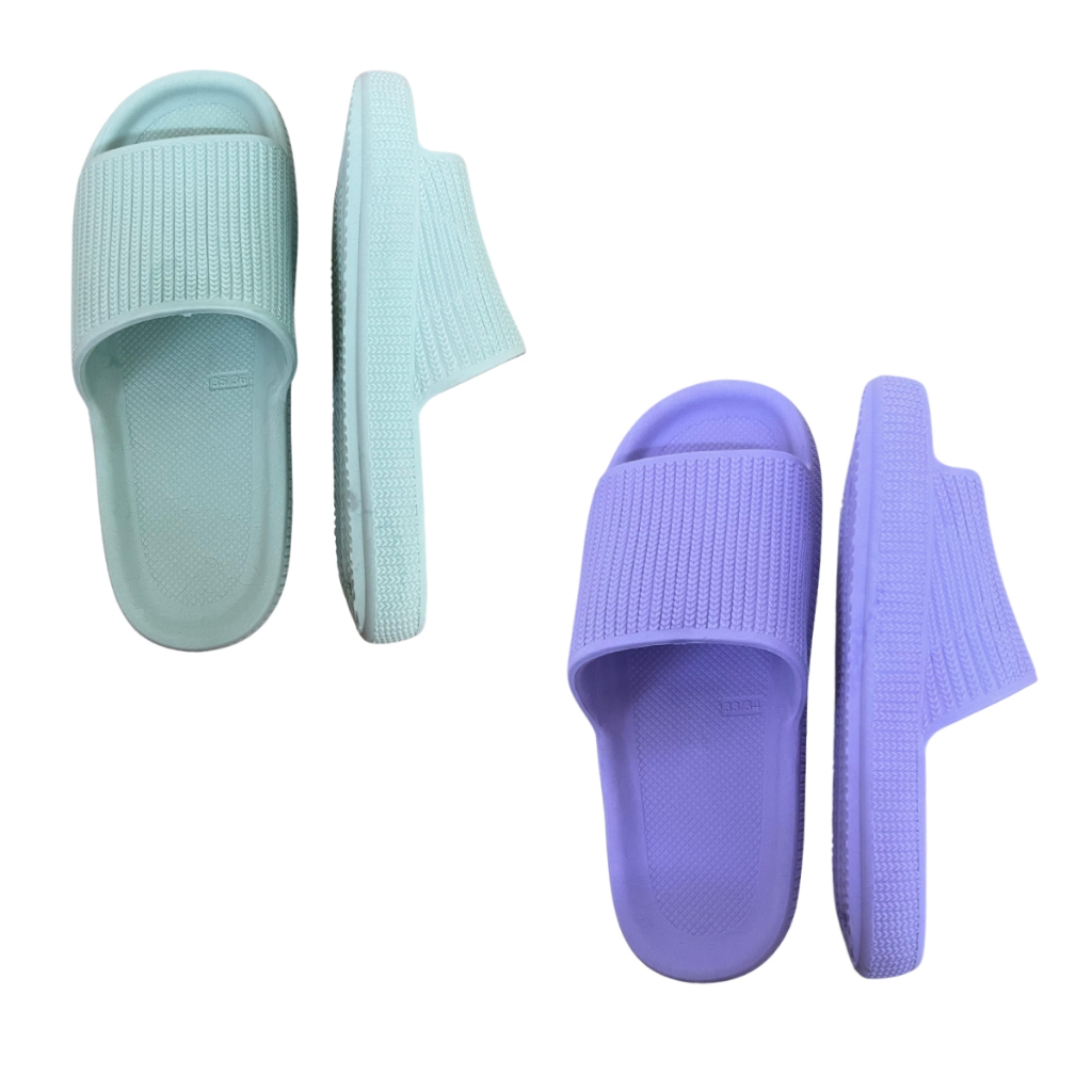 kit 2 Pares De Chinelo Nuvem Slide Feminino Confortável Anatômico Antiderrapant Unissex