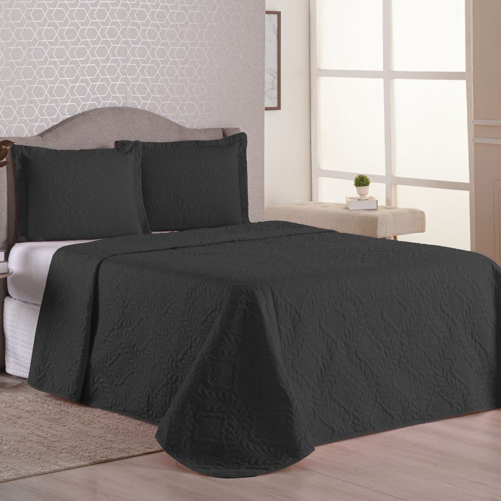 Colcha Cobre Leito Para Cama Casal-Queen-Solteiro Luxo - LE