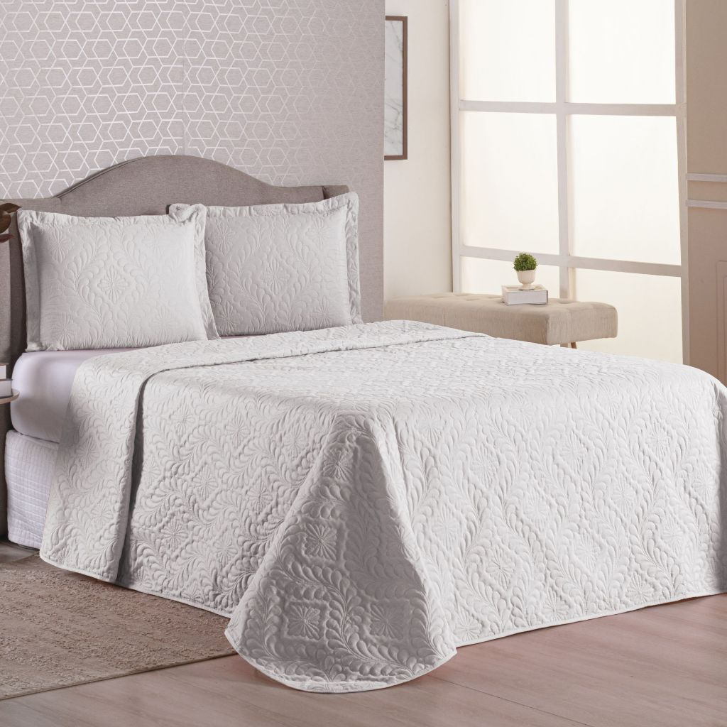 Colcha Cobre Leito Para Cama Casal-Queen-Solteiro Luxo - LE