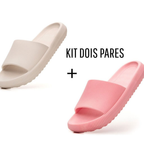 Kit 2 Pares Chinelo Nuvem Unissex Confortável Macio Ortopédico Antiderrapante