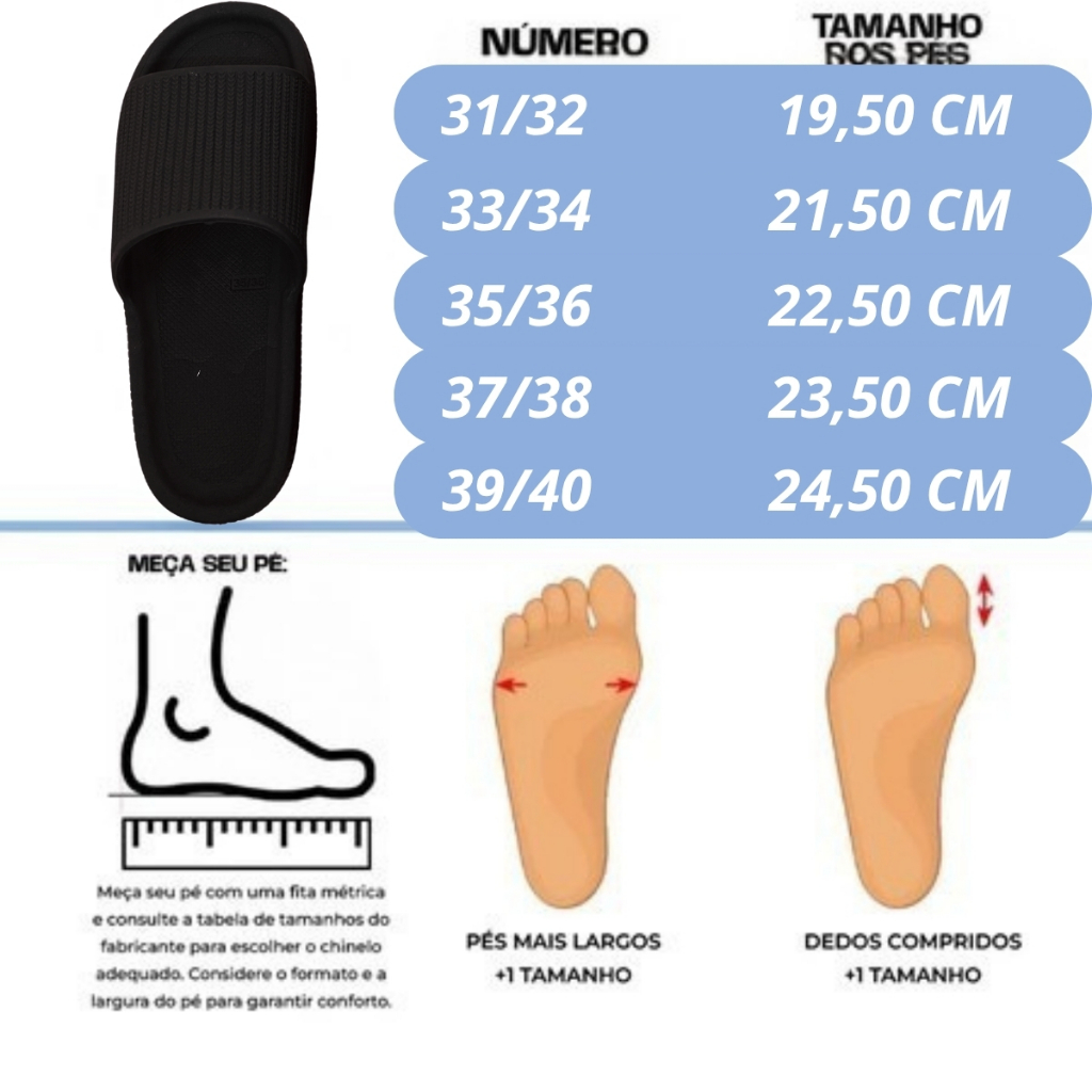 kit 2 Pares De Chinelo Nuvem Slide Feminino Confortável Anatômico Antiderrapant Unissex