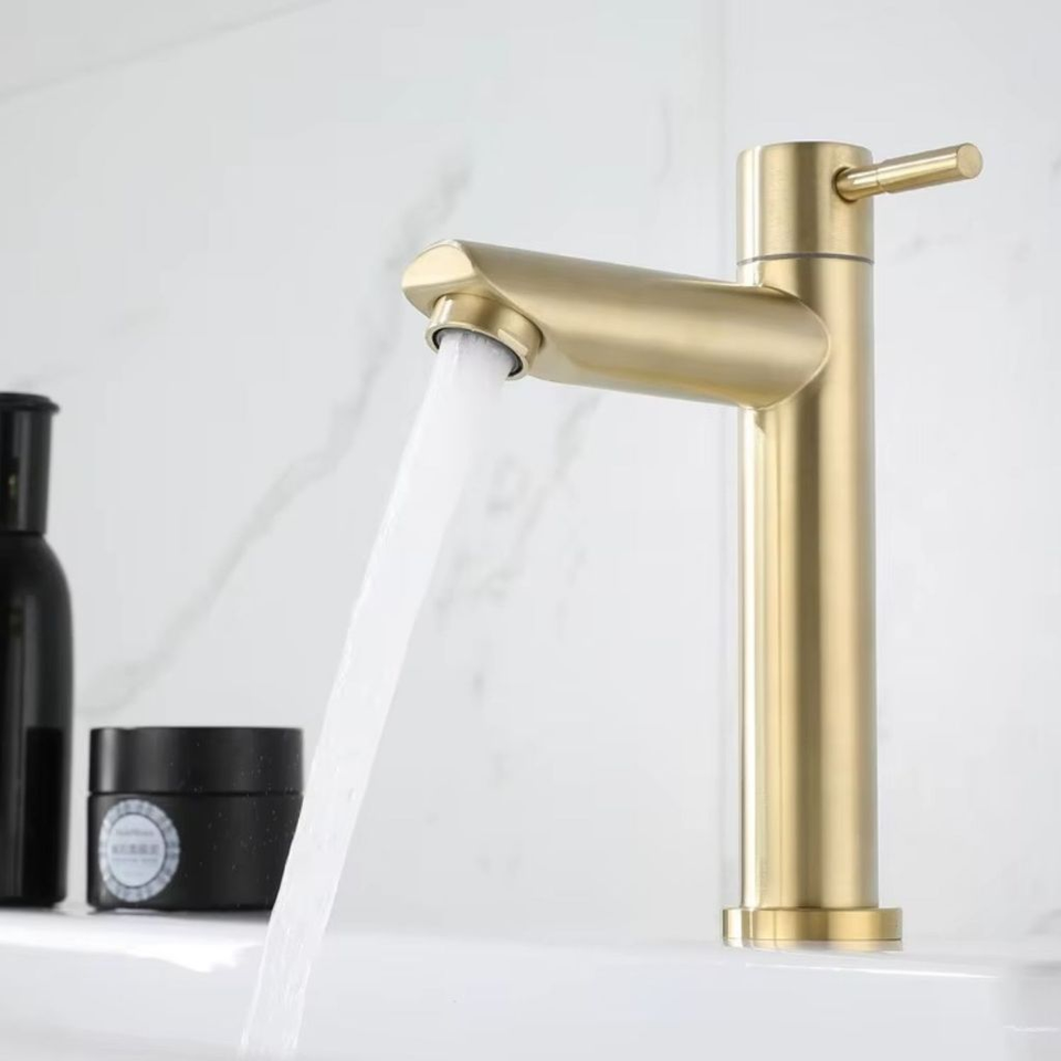 Torneira Banheiro Inox Premium Bancada Moderna