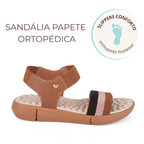 Sandália Papete Feminina Ortopédica com Elástico Super Confortável Moderna com Palmilha Massageadora
