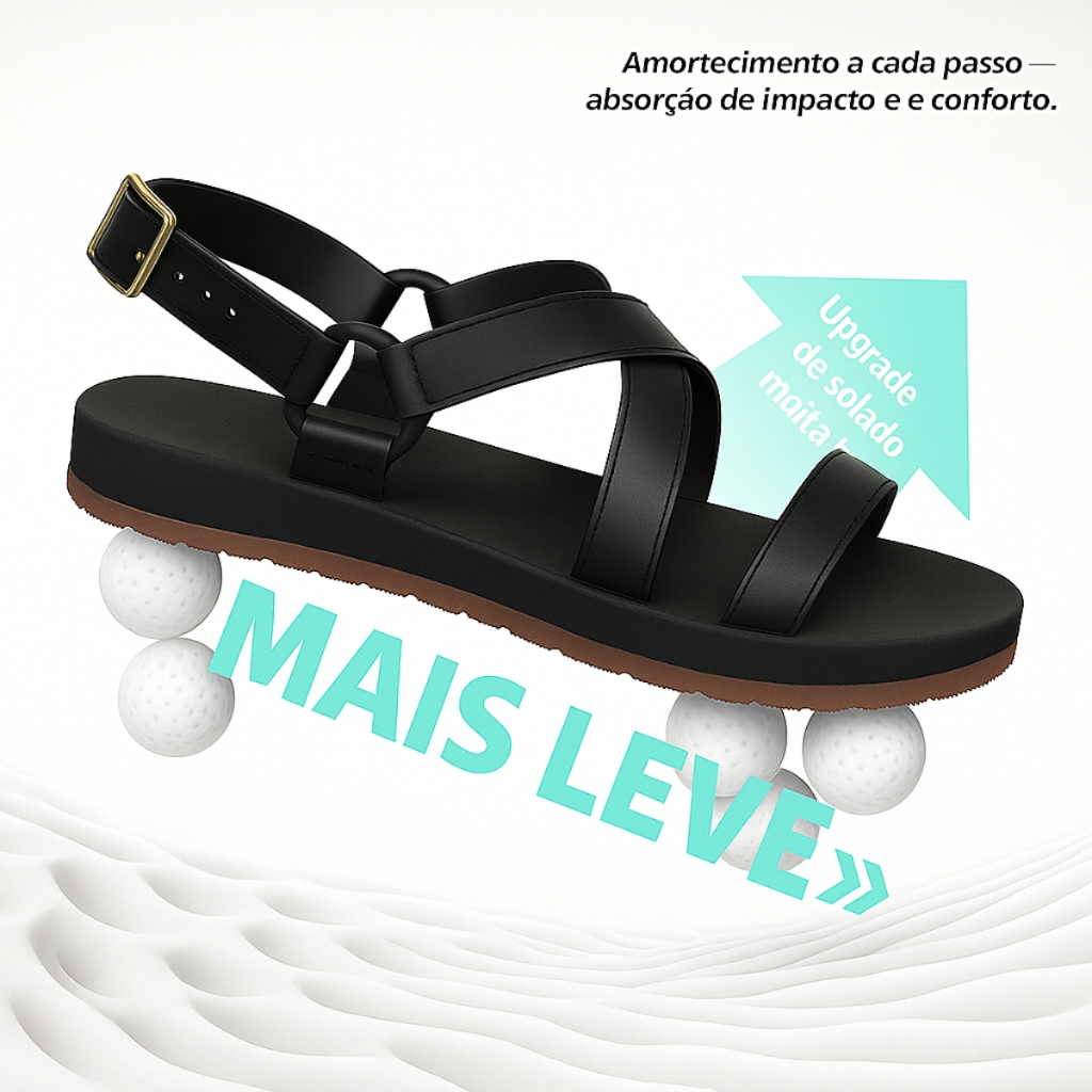 Kit 2 Pares Sandália Papete Feminina Birken Anatômica Leve - Dunas