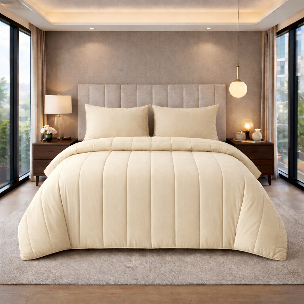 Cobre Leito Liso Matelado Queen Leal 3 Peças