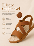 Kit Sandália Feminina Ortopédica Massageadora + Tênis Calce Fácil Anatômico Esporão Confortável