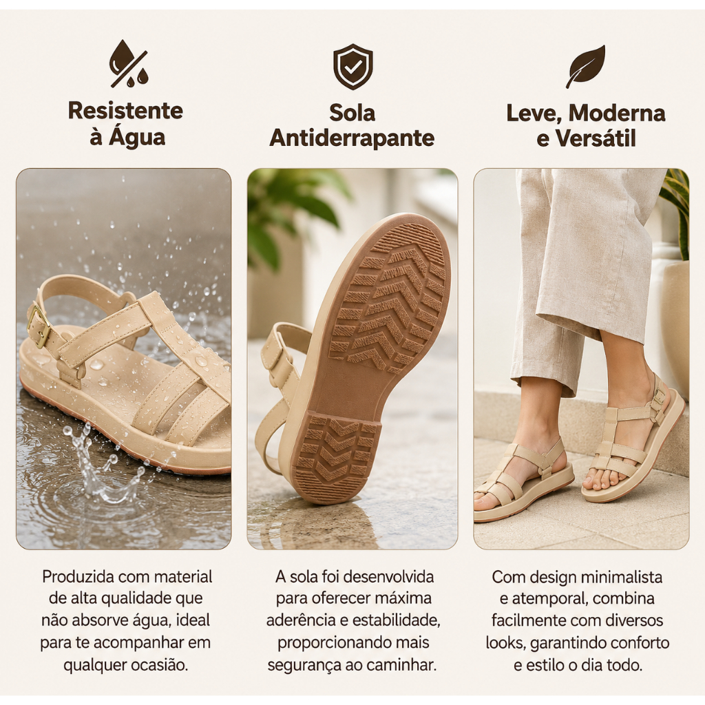 Kit 2 Pares Sandália Papete Feminina Estilosa Plataforma Tendência Casual Confortável Moda 2026