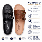 Kit 2 Pares Sandália Ortopédica Fivelas