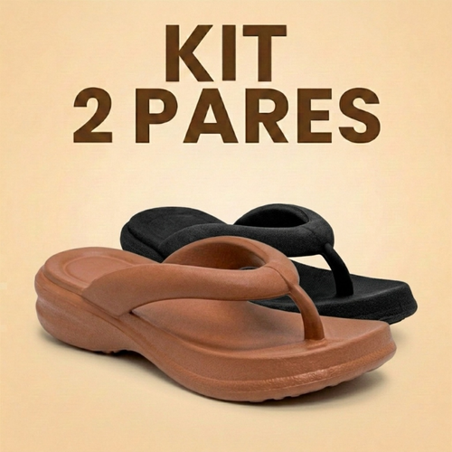 Kit 2 Pares Sandalia Ortopedica Original Esporao Fascite Plantar Tamanco Feminino Estilo Piccadilly