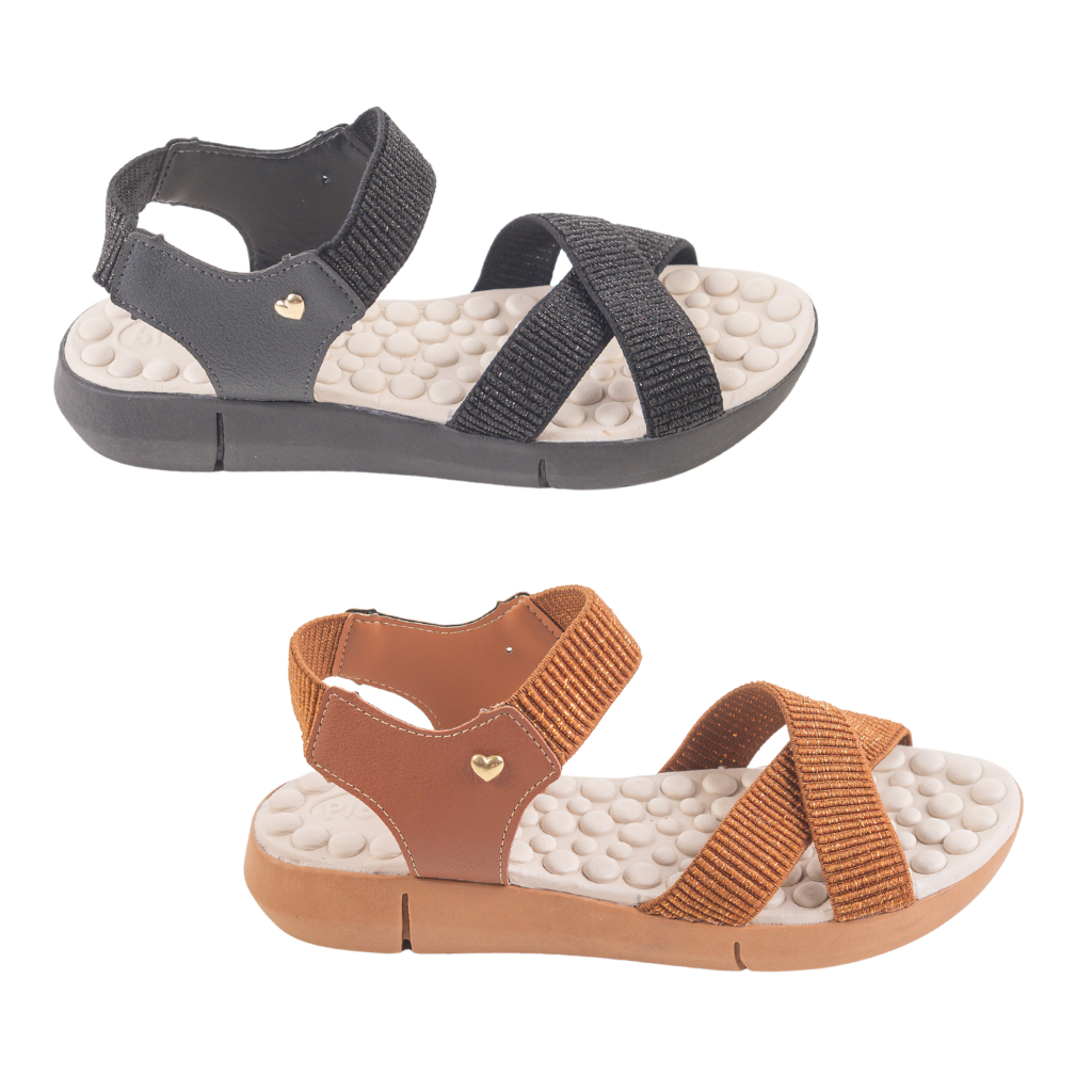 Kit 2 Pares Sandália Ortopédica Luna Flex