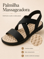 Kit Sandália Feminina Ortopédica Massageadora + Tênis Calce Fácil Anatômico Esporão Confortável