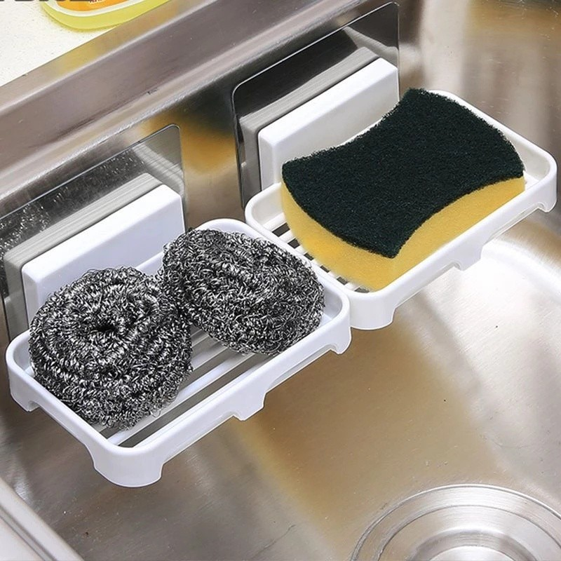 Kit de Ate 3 Saboneteira Sabonete Com Suporte Adesivo Sem Fura Parede