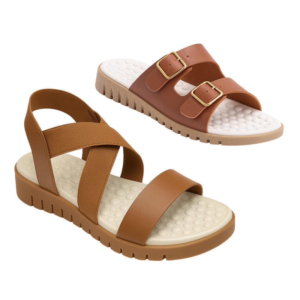 Kit 2 Pares Sandália Ortopédica Leve