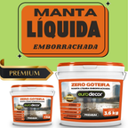 Manta Liquida Emborrachada Premium 1KG Ou 3,6KG Protege Lajes De Infiltração Goteiras e Vazamentos