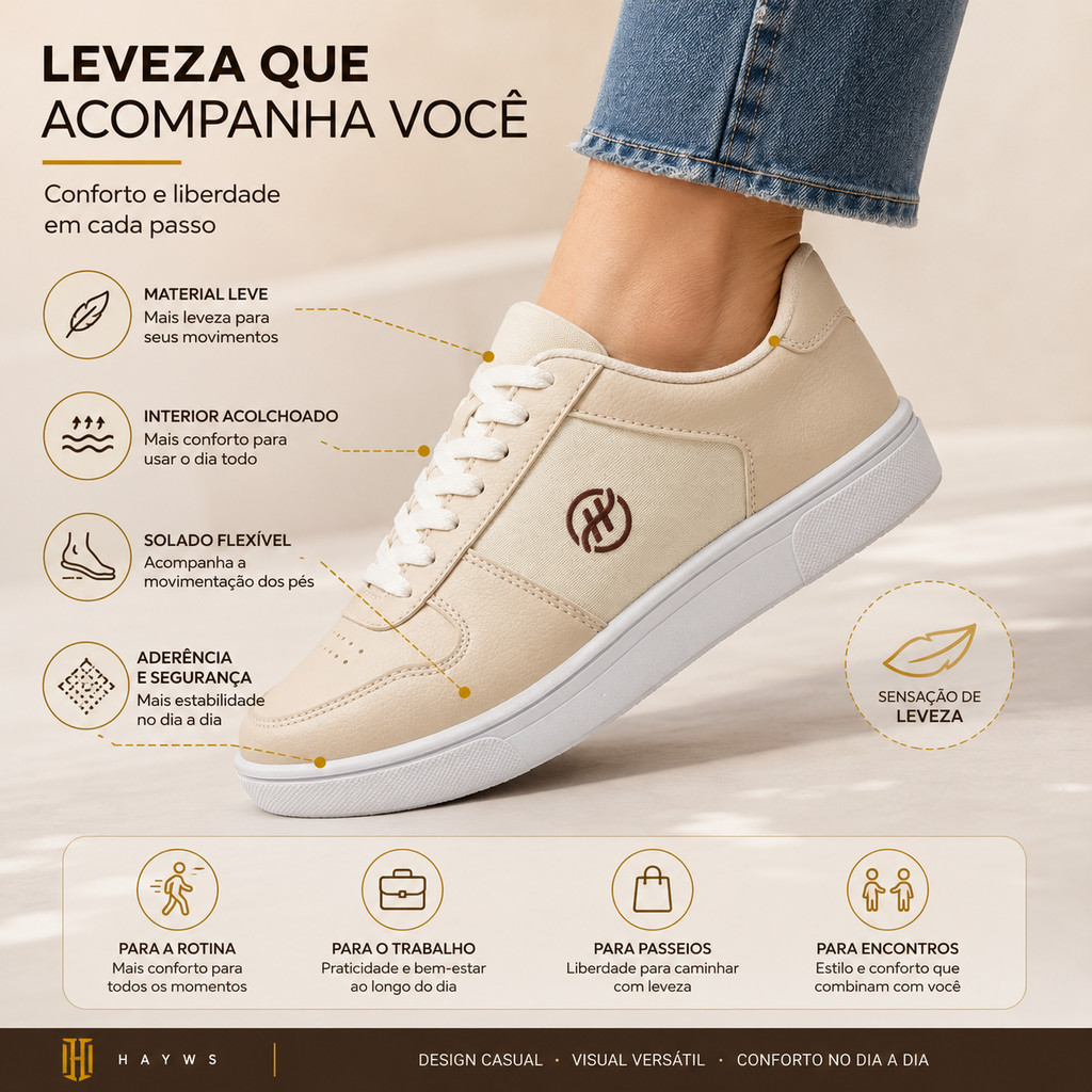 Tênis Feminino leve e confortável na promoção super lindo casual